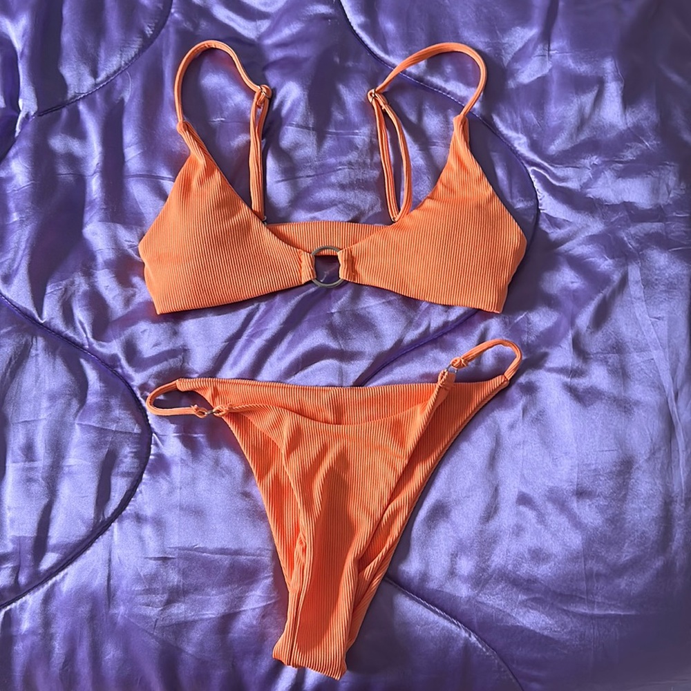 xs orange zaful swimsuit